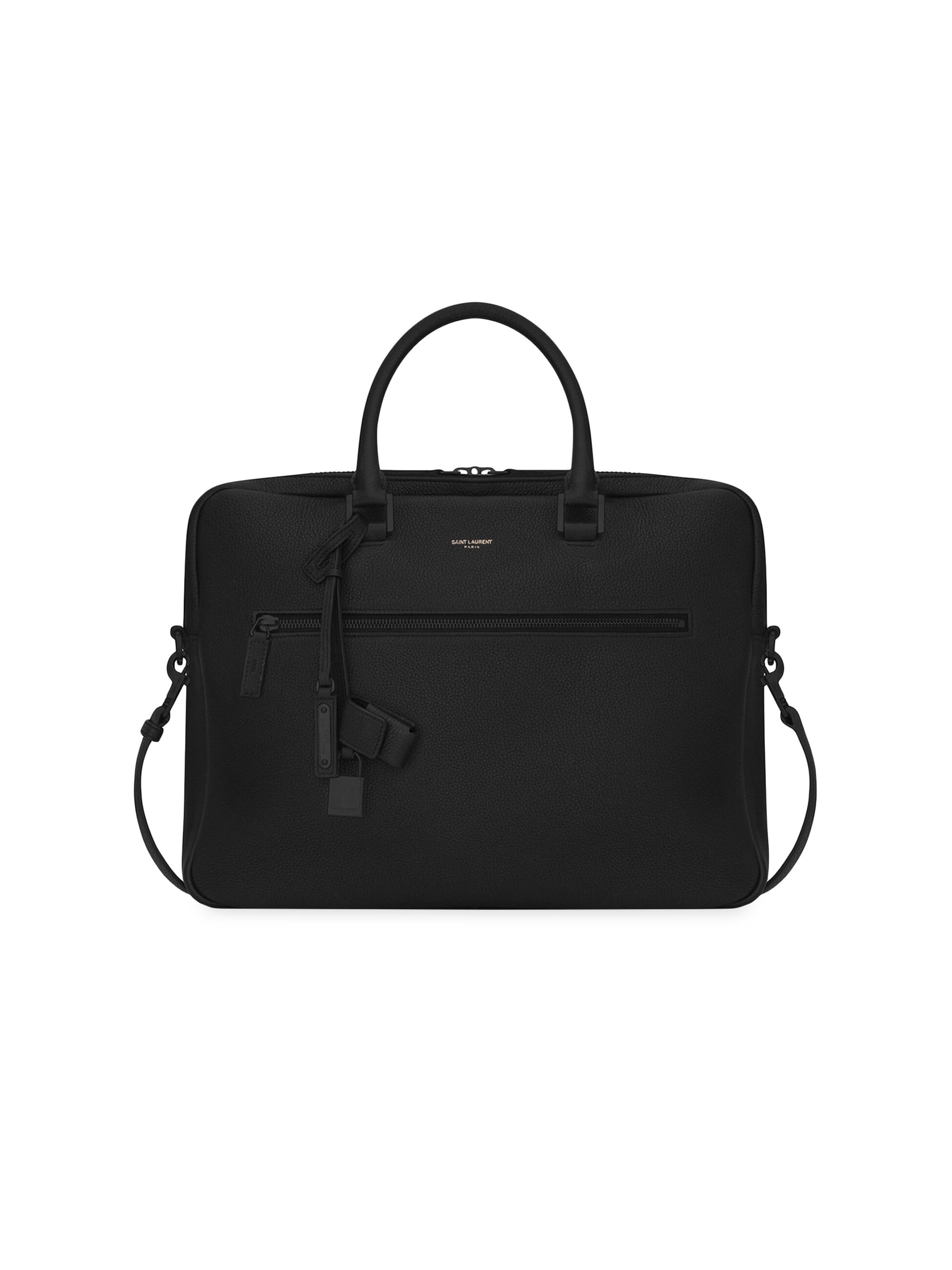 saint laurant brief case bag サンローラン バック Saint Laurent Leather Briefcase | Saks Fifth Avenue