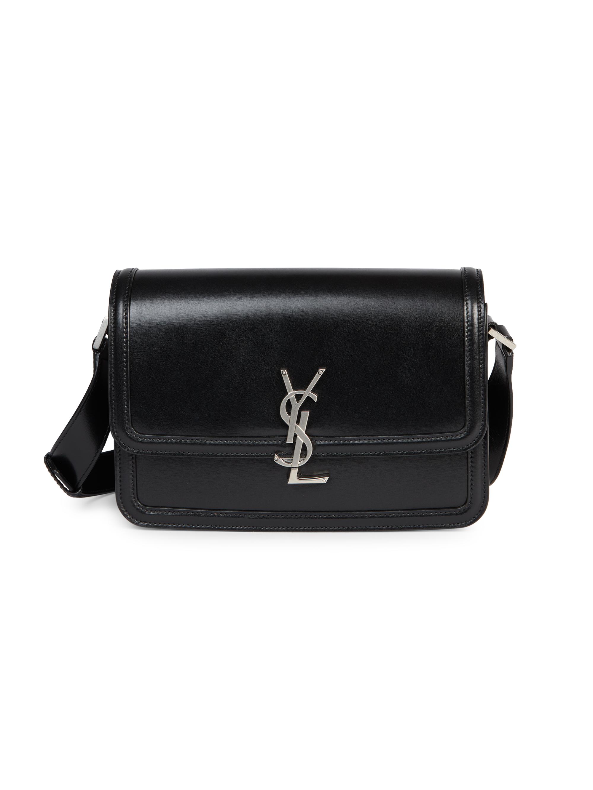 Saint Laurent Men's Solferino  Satchel In Smooth Leather - Black