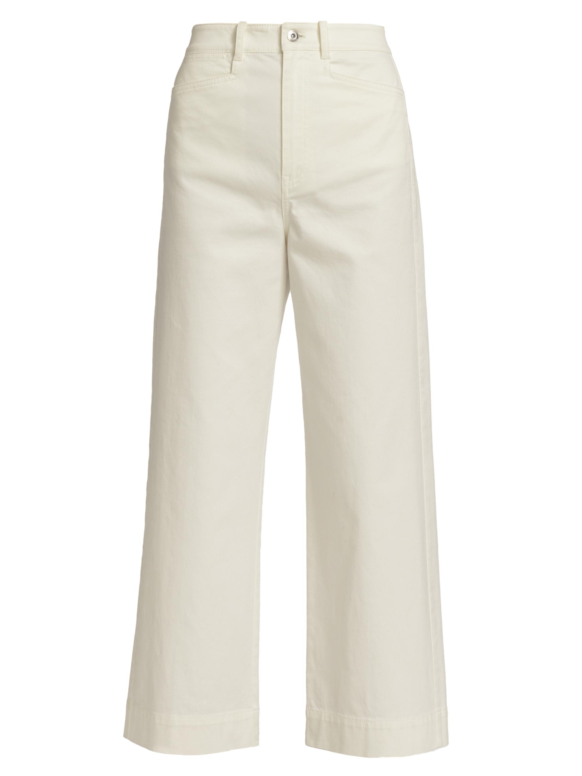 Proenza Schouler White Label Women's Twill Culotte Pants - Off White