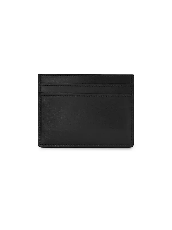 Tiny Cassandre Leather Cardholder in Black - Saint Laurent