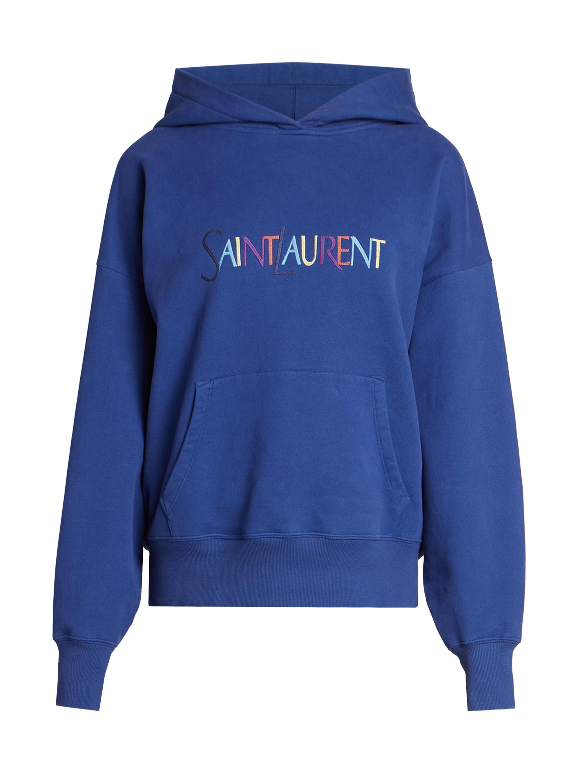 Saint Laurent Women's Hoodie - Blue