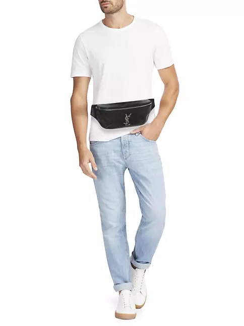 💝BUMBAG monogram+leather Belt bag, shoulder bag M43644#071th,Size  37x14x13cm