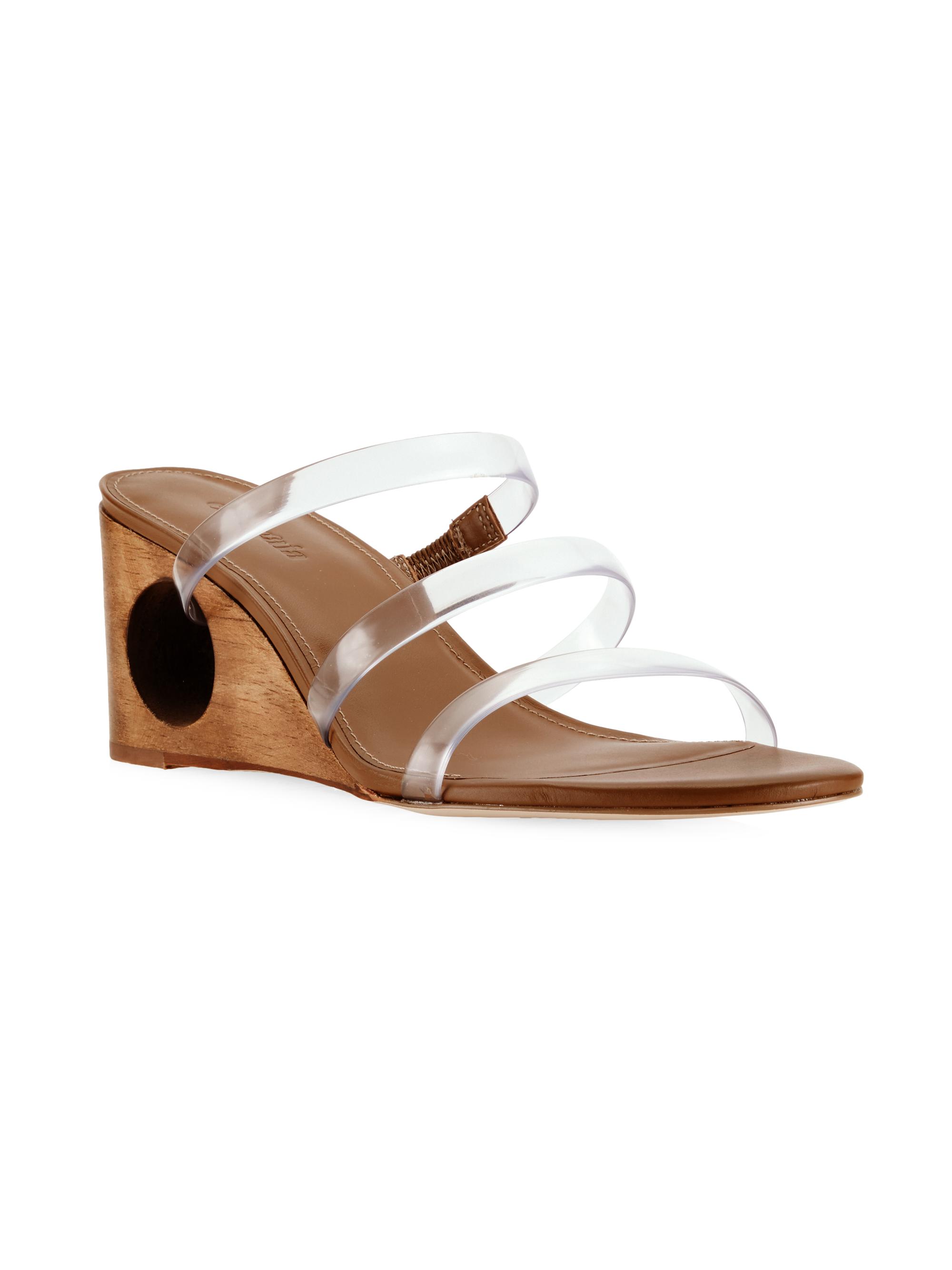Cult Gaia Merced Vinyl Wedge Sandals | Saks Fifth Avenue