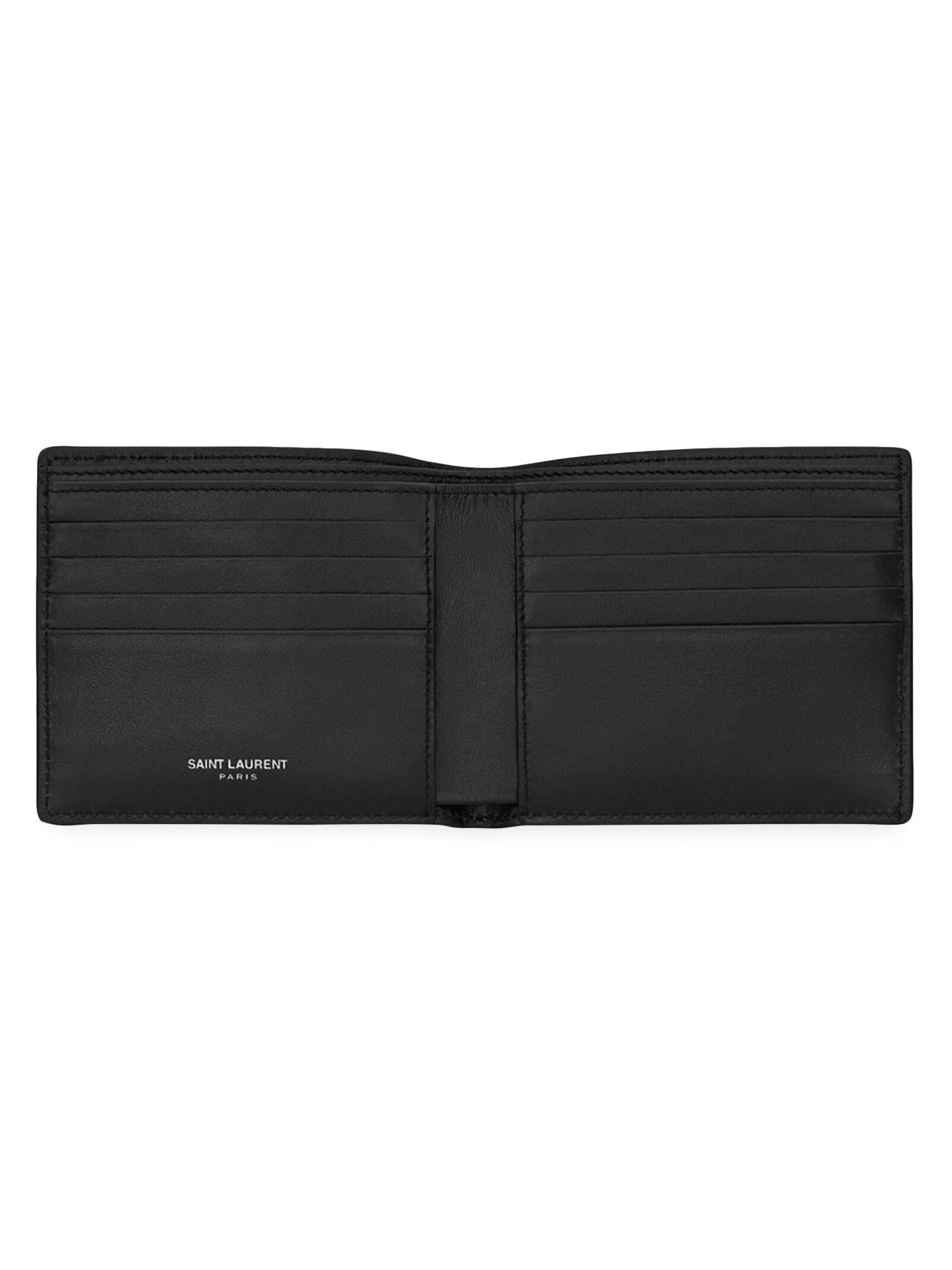 Saint Laurent Leather Credit Card Holder | Saks Fifth Avenue