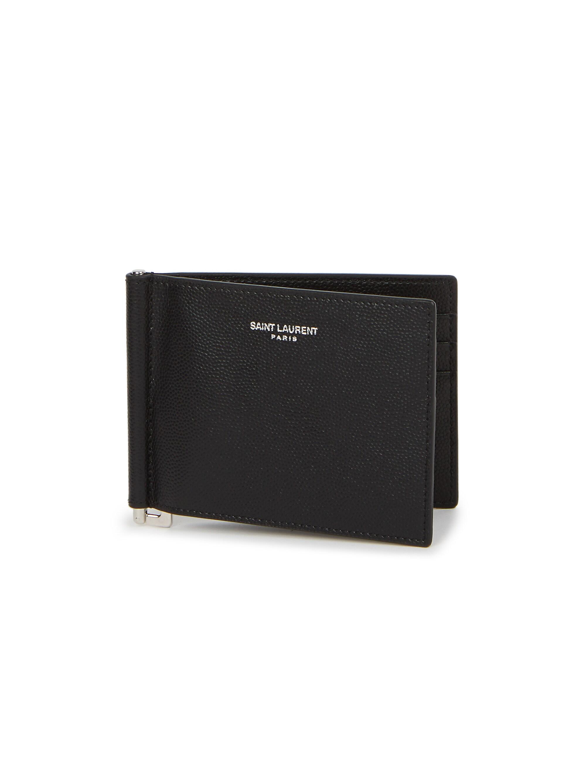 Saint Laurent Grain Leather Bifold Wallet | Saks Fifth Avenue