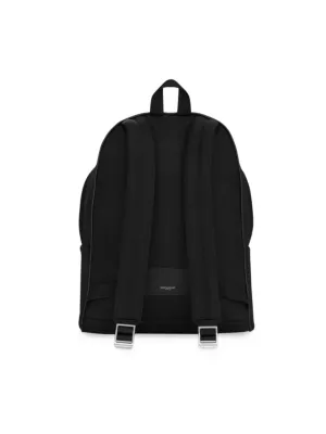 Saint Laurent Nuxx Backpack in Nylon Silver/Black