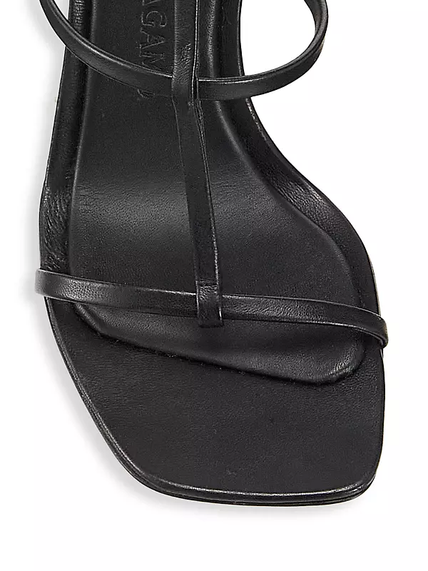 Aglalia Leather Gancini-Heel Sandals