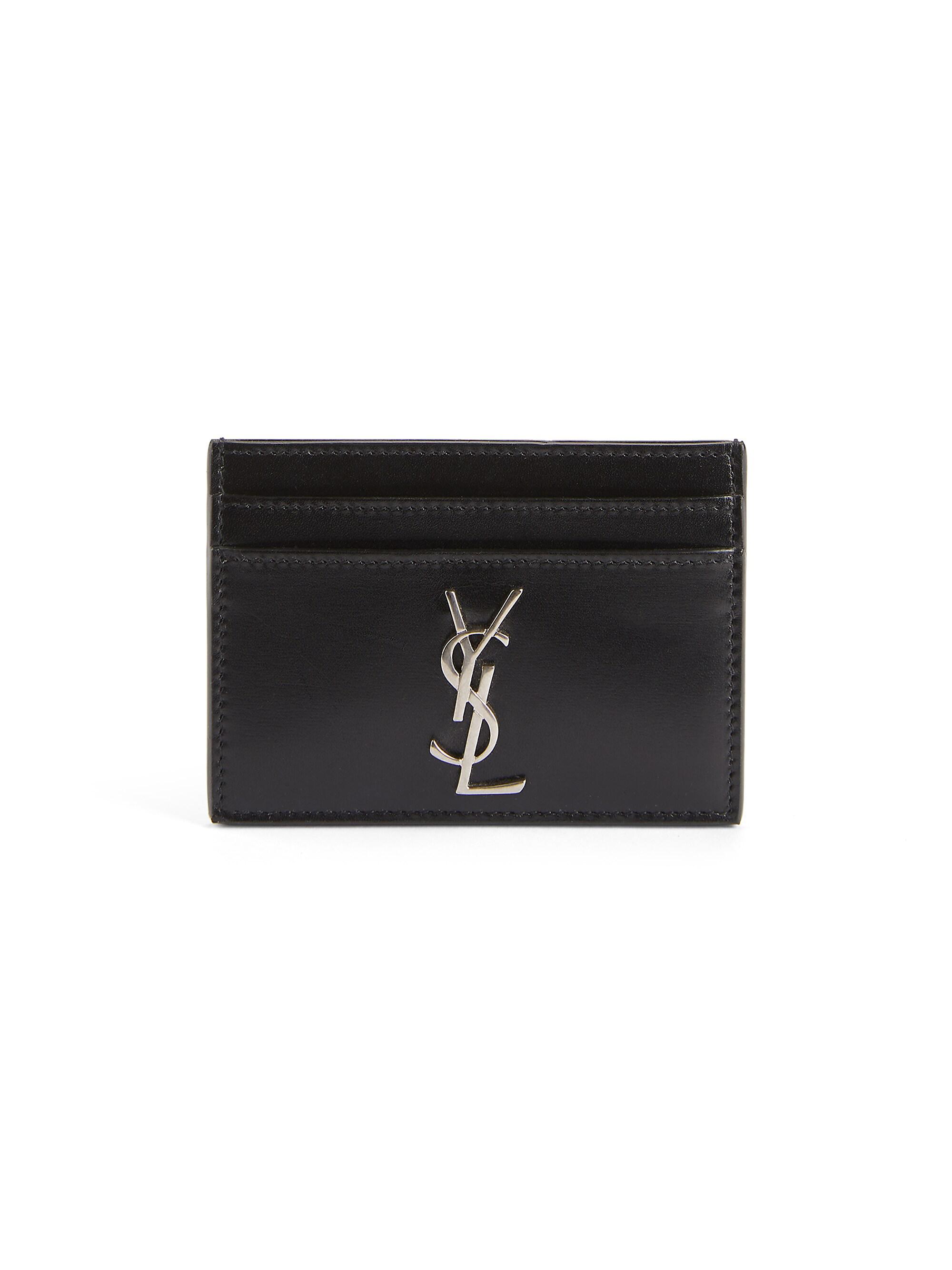 Saint Laurent Monogram Matelass Leather Card Case | Saks Fifth Avenue