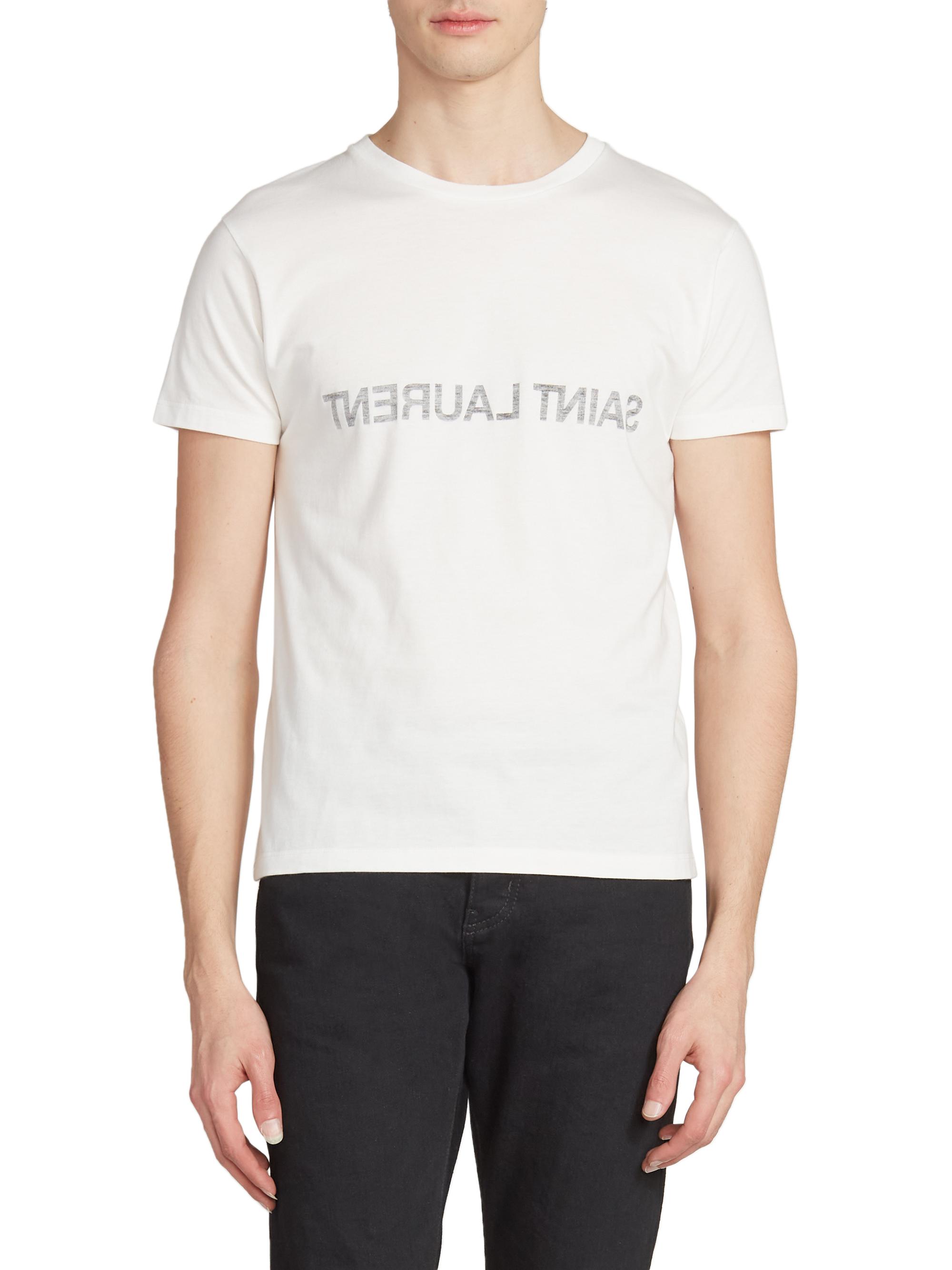 Saint Laurent Reverse Logo T-Shirt | Saks Fifth Avenue