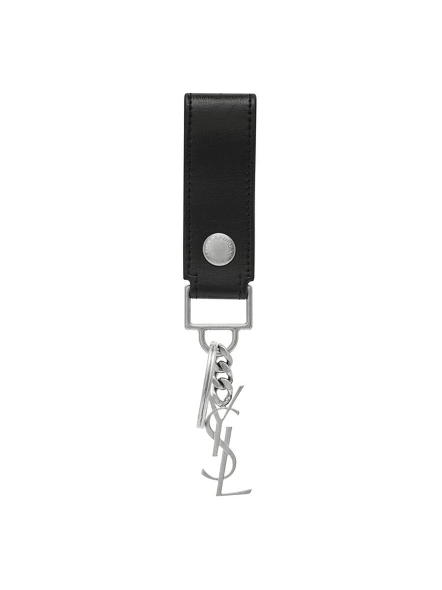 Saint Laurent Cassandre Key Ring In Smooth Leather | Saks