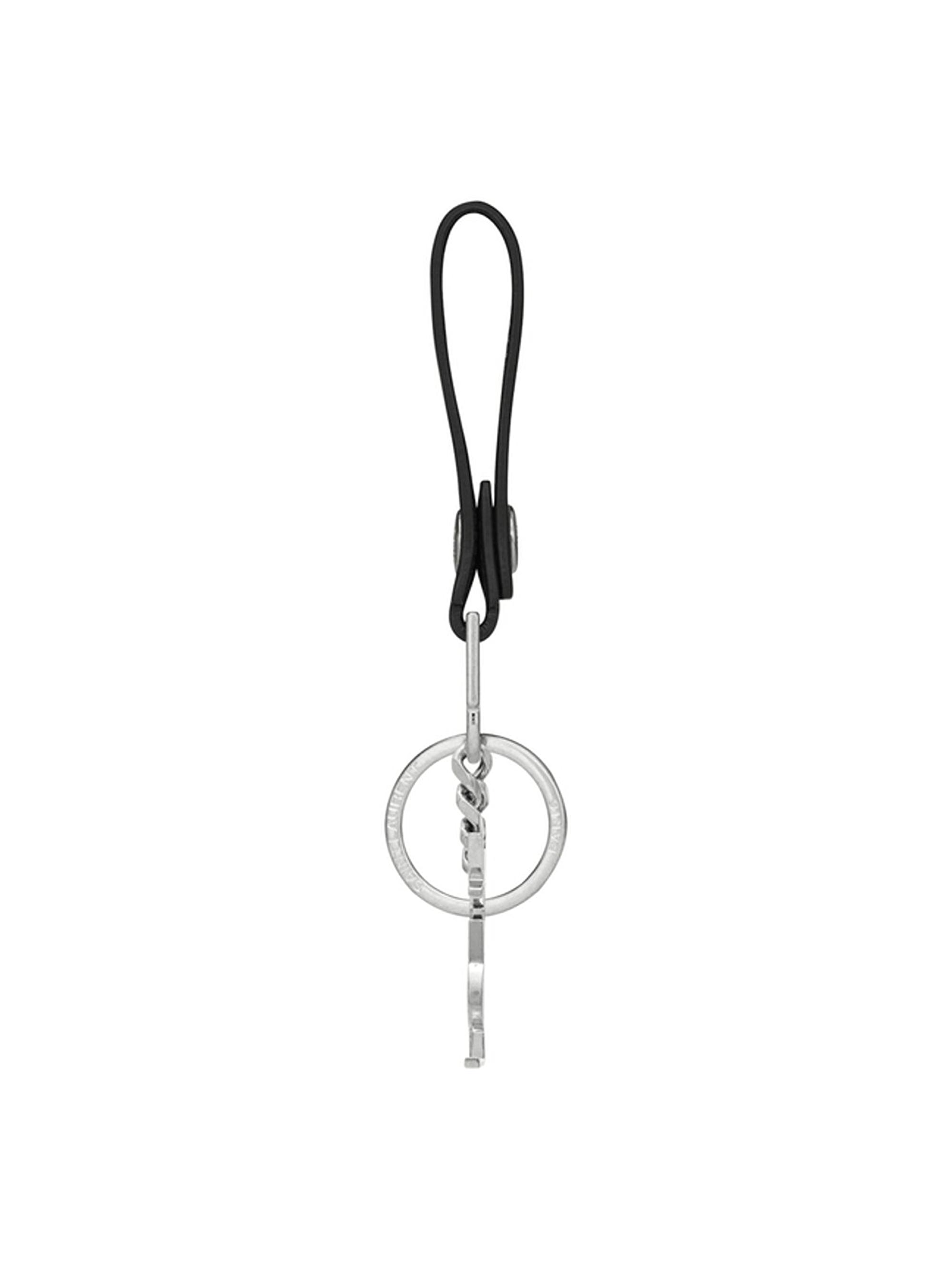 Saint Laurent Cassandre Key Ring In Smooth Leather | Saks Fifth Avenue