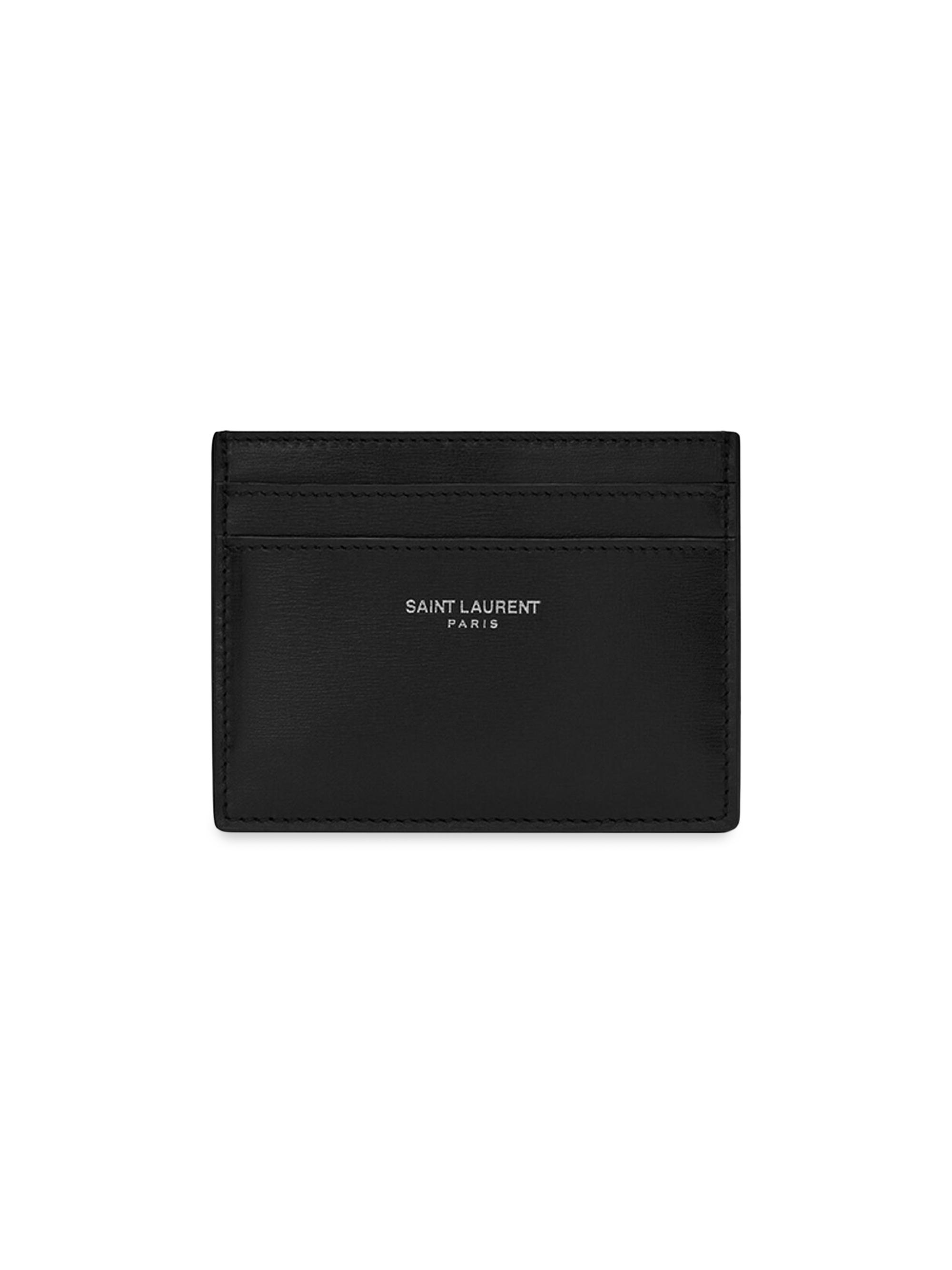 小物 SAINT LAURENT business card case Saint Laurent Tiny Monogram Zipped Fragments Credit Card Case In