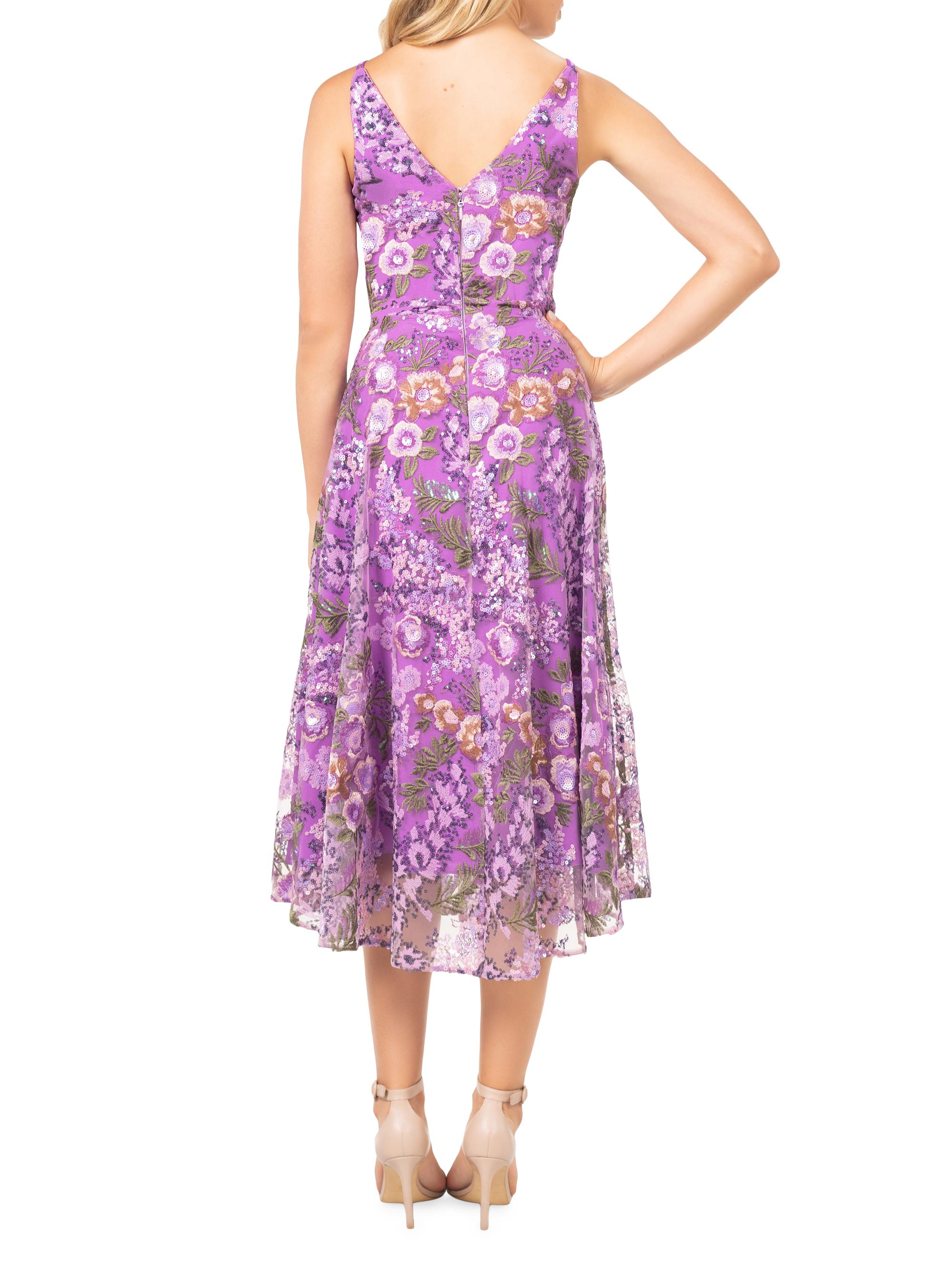 Dress The Population Elisa Floral & Sequin Midi-Dress | Saks Fifth Avenue