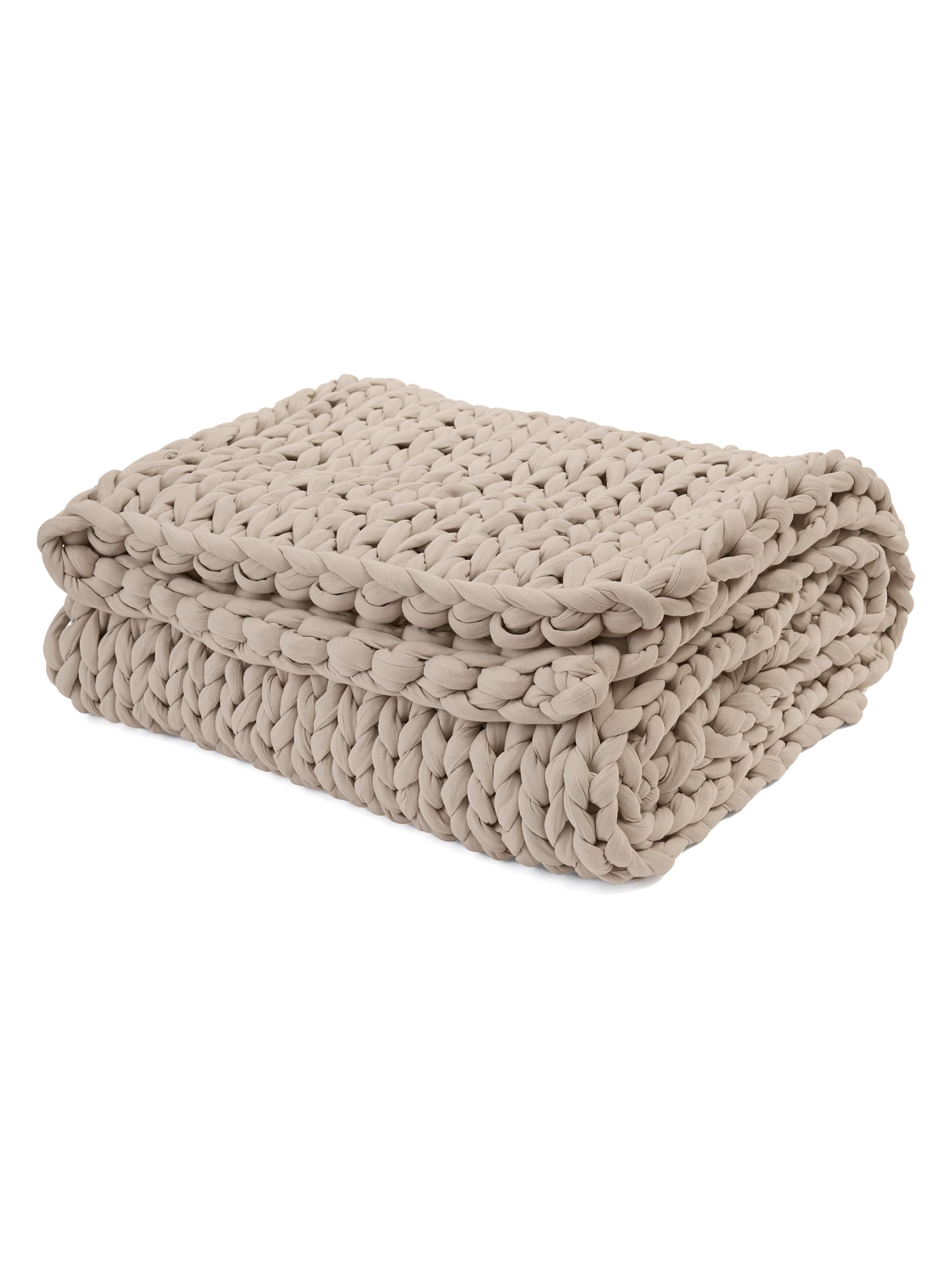 Bearaby Cotton Napper Weighted Knit Blanket - Driftwood 20