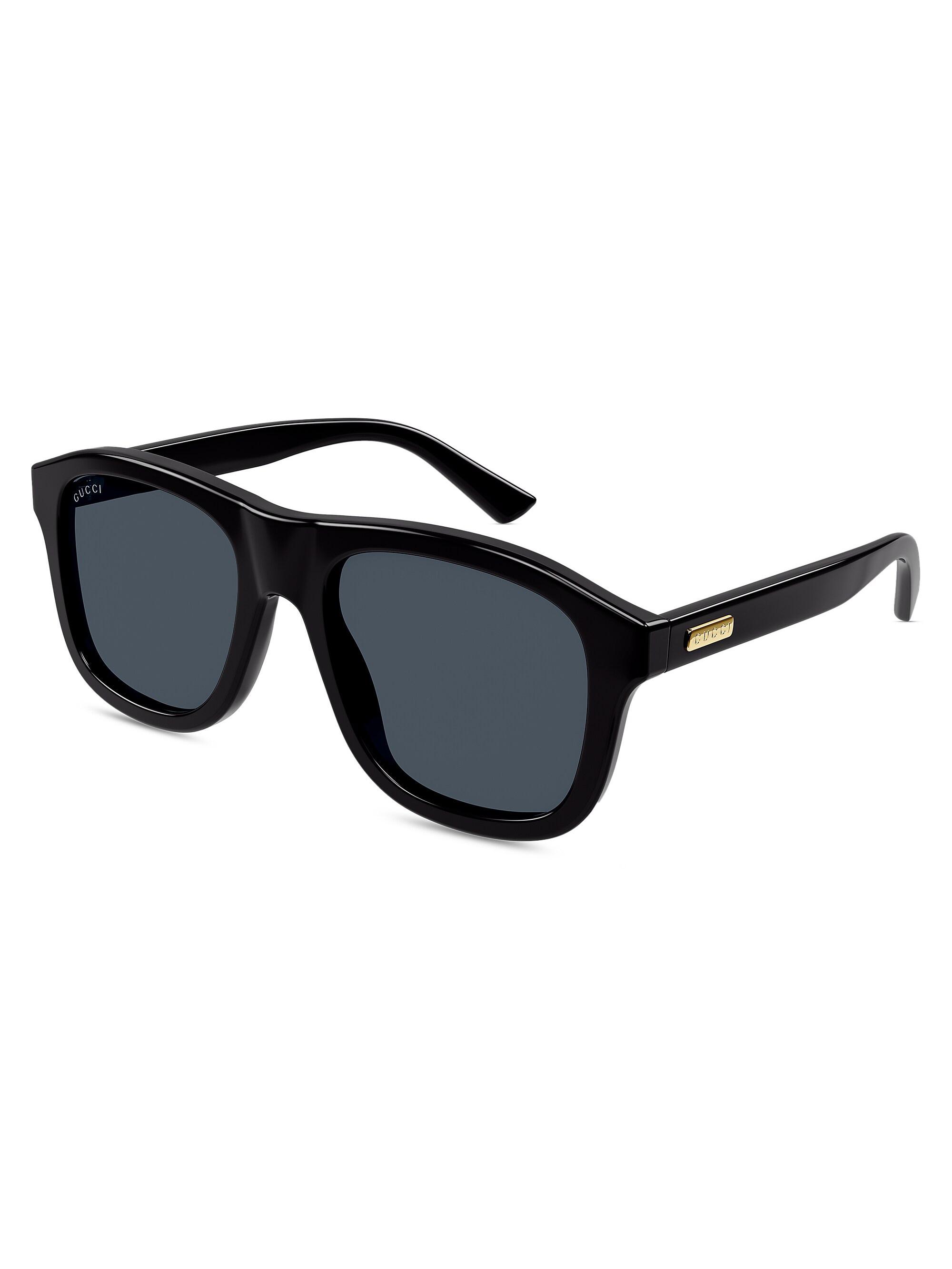 Gucci Running Web GG1494S 57MM Navigator Sunglasses | Saks Fifth