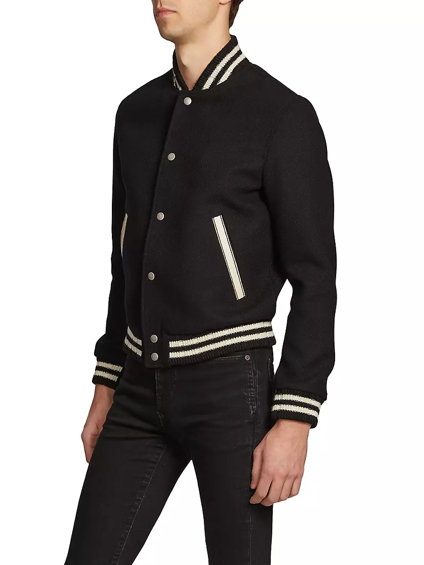 Saint Laurent Teddy jacket in wool size 48, Luxury, Apparel on