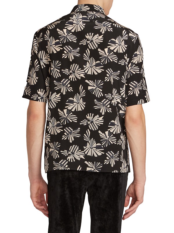 Shop Saint Laurent Printed Silk Short-Sleeve Shirt | Saks Shop Saint Laurent Printed Silk Short-Sleeve Shirt | Saks