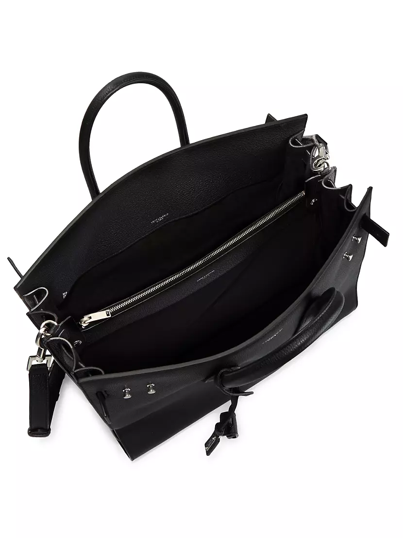 Sac De Jour Large Leather Bag in Black - Saint Laurent