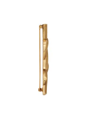 Saint Laurent Goldtone YSL Logo Brooch | Saks Fifth Avenue
