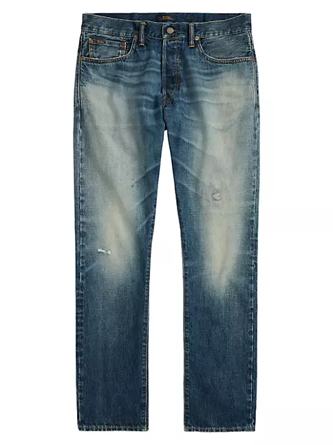 Shop Polo Ralph Lauren Sullivan Slim-Fit Faded 5-Pocket Jeans
