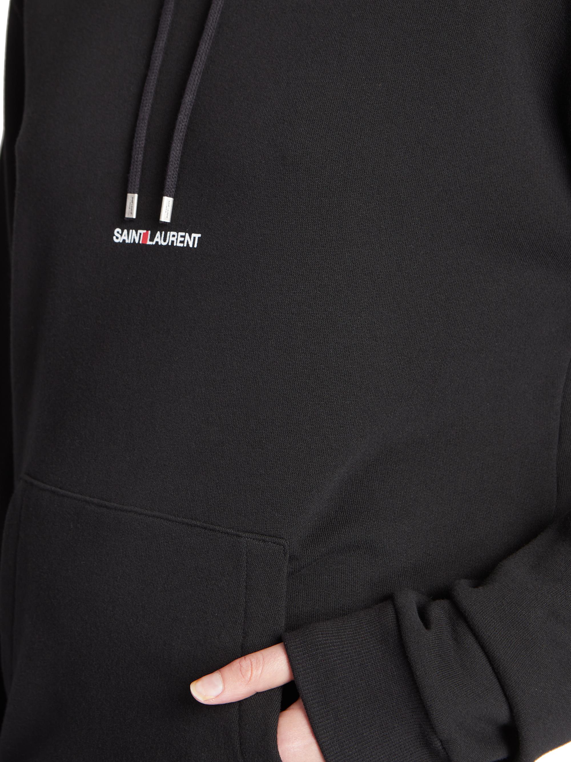Saint Laurent Drawstring Logo Hoodie | Saks Fifth Avenue