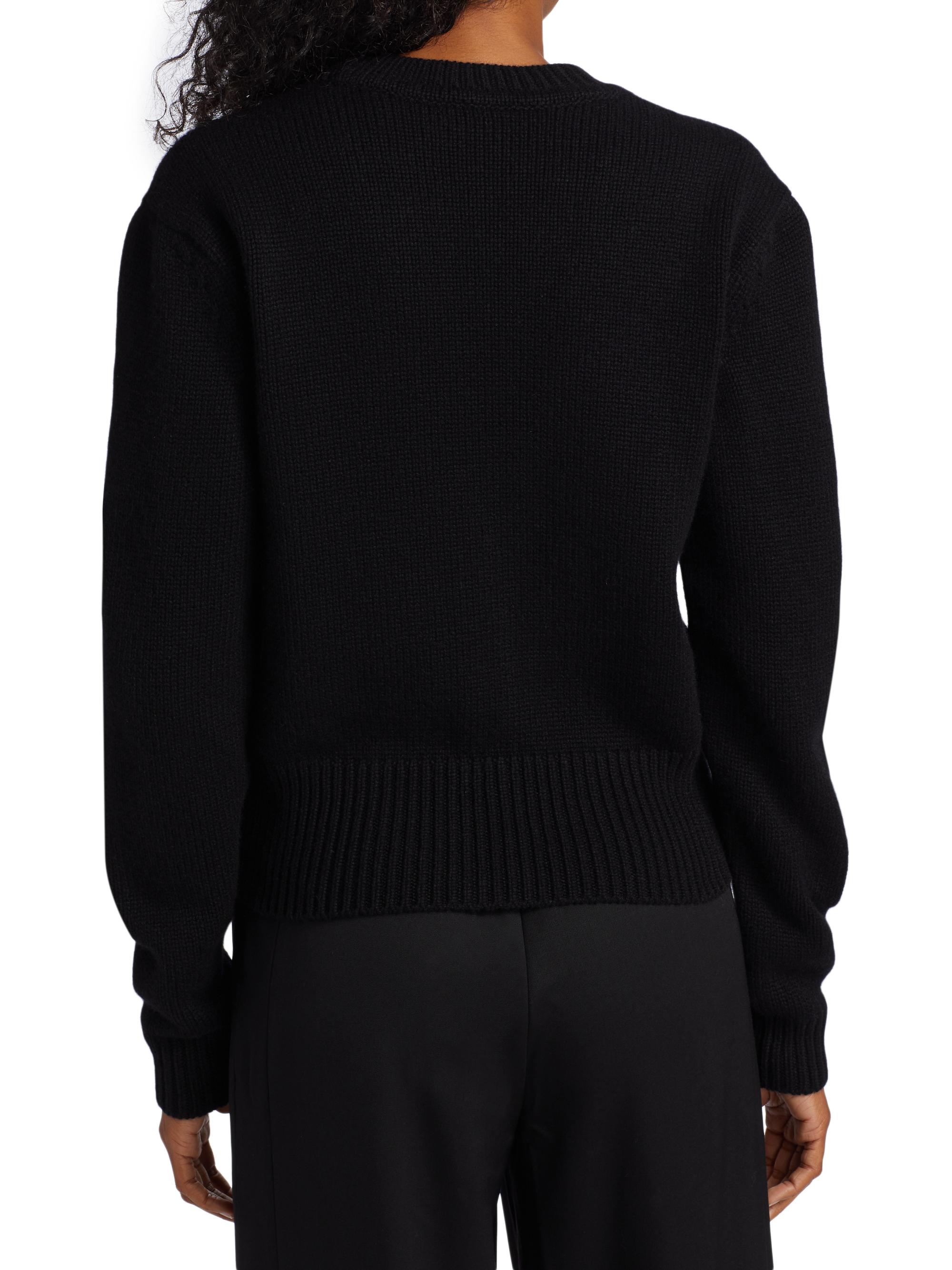 Saint Laurent Sequin Logo Cashmere Cardigan | Saks Fifth Avenue