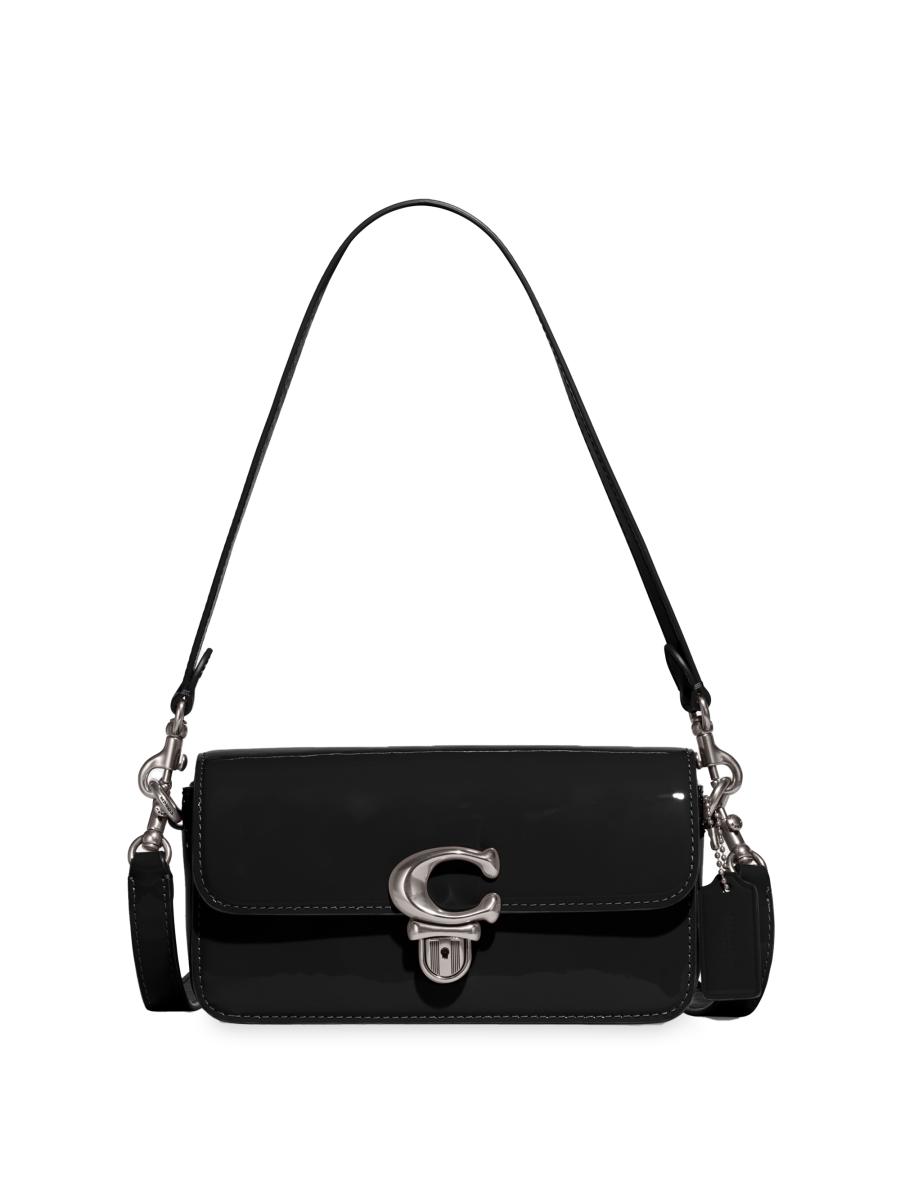 COACH Patent Leather Studio Baguette Bag | Saks Fifth Avenue