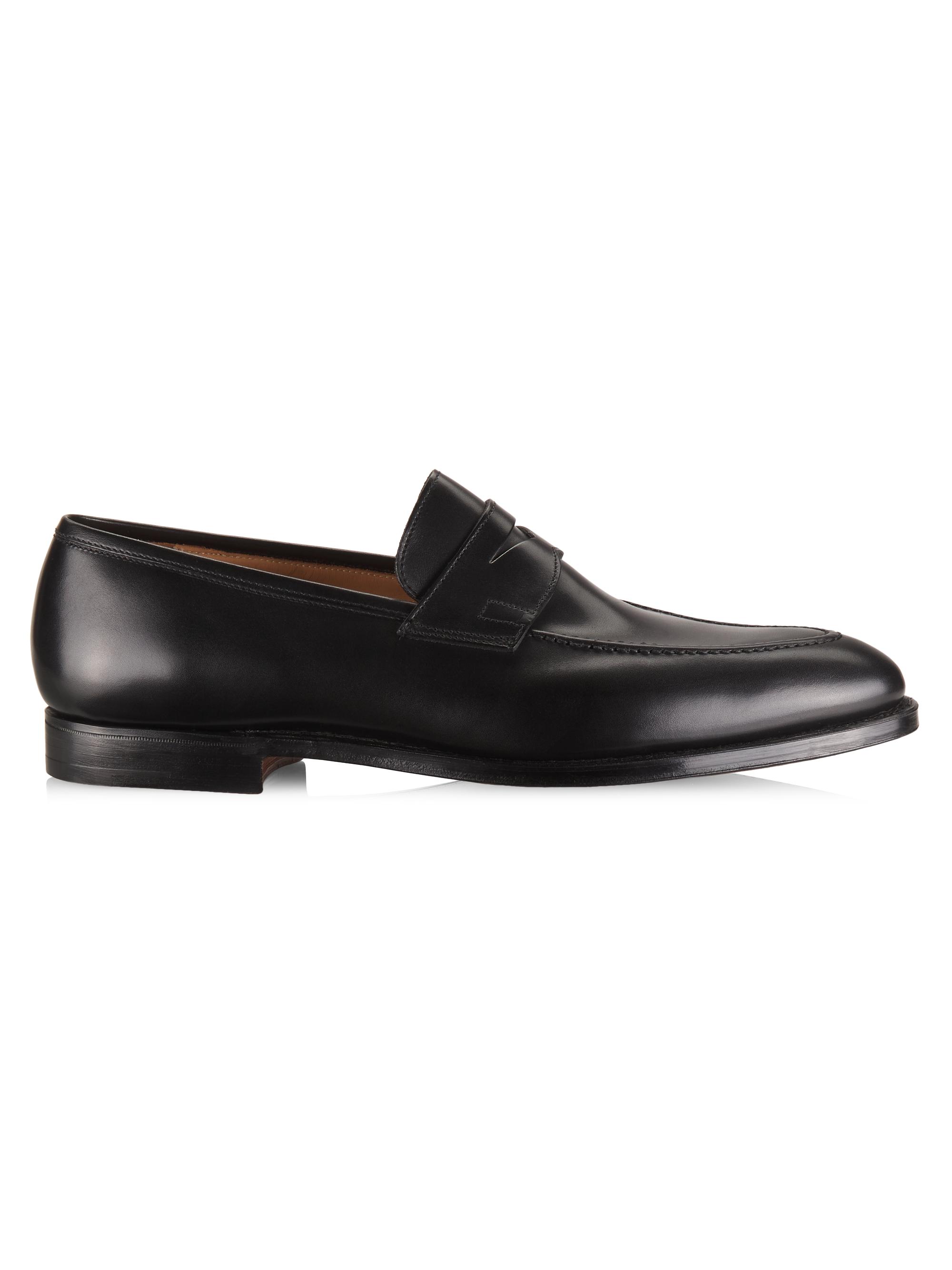 John Lobb Lopez Grain Leather Loafers | Saks Fifth Avenue