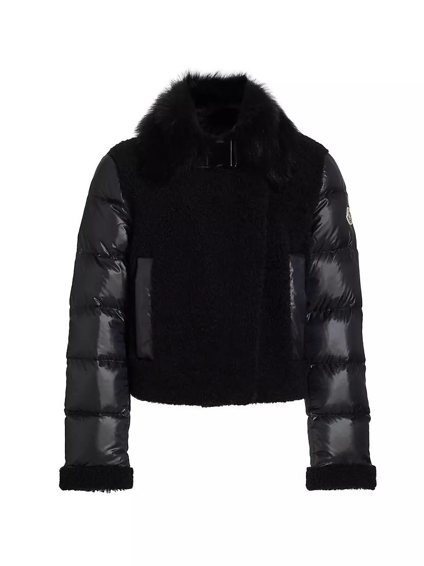 Mainline Shearling-Embellished Puffer Jacket