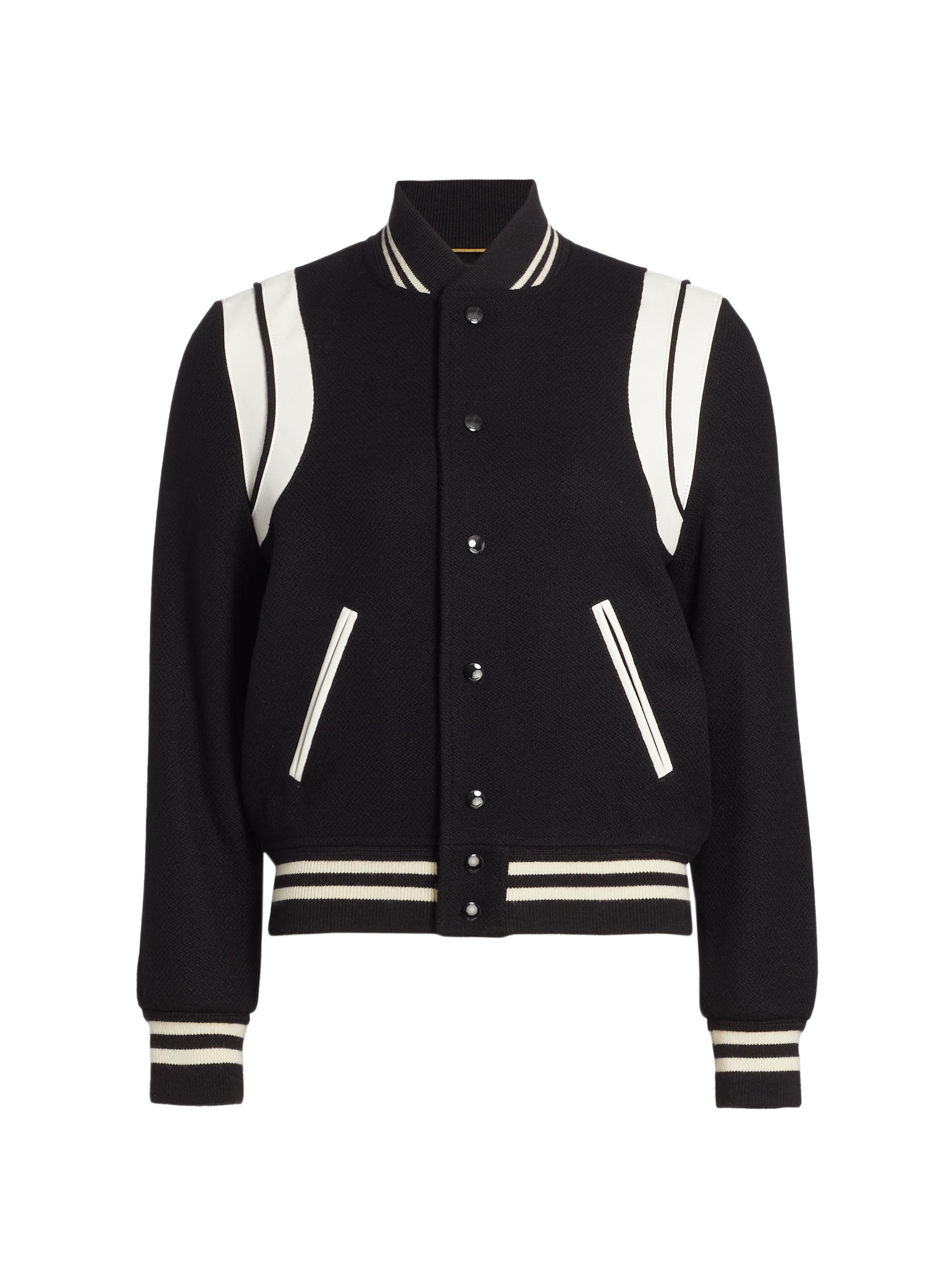 Saint Laurent Women's Teddy Bomber Jacket - Black