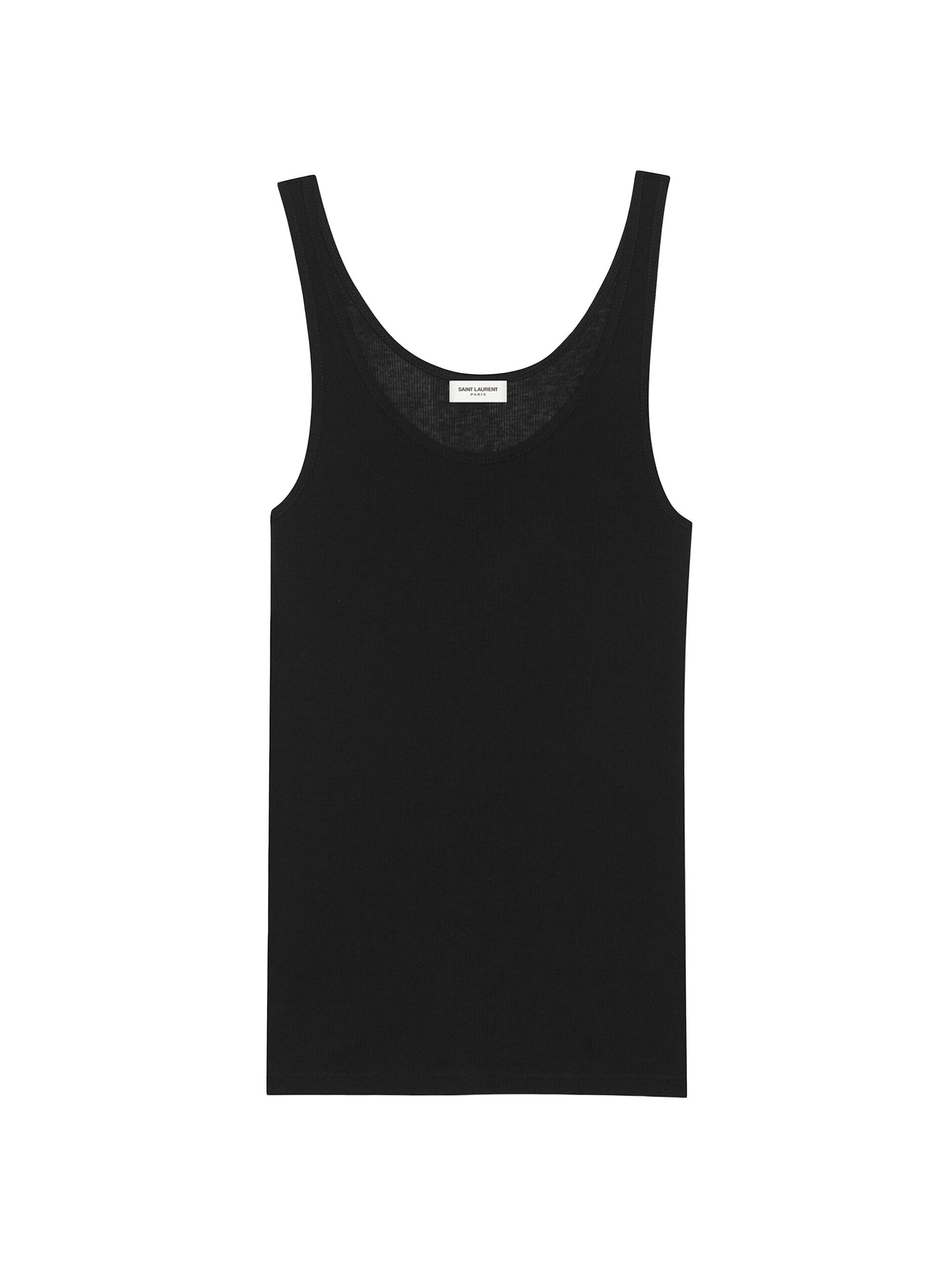 Saint Laurent Women's Basic Jersey Tank - Nero