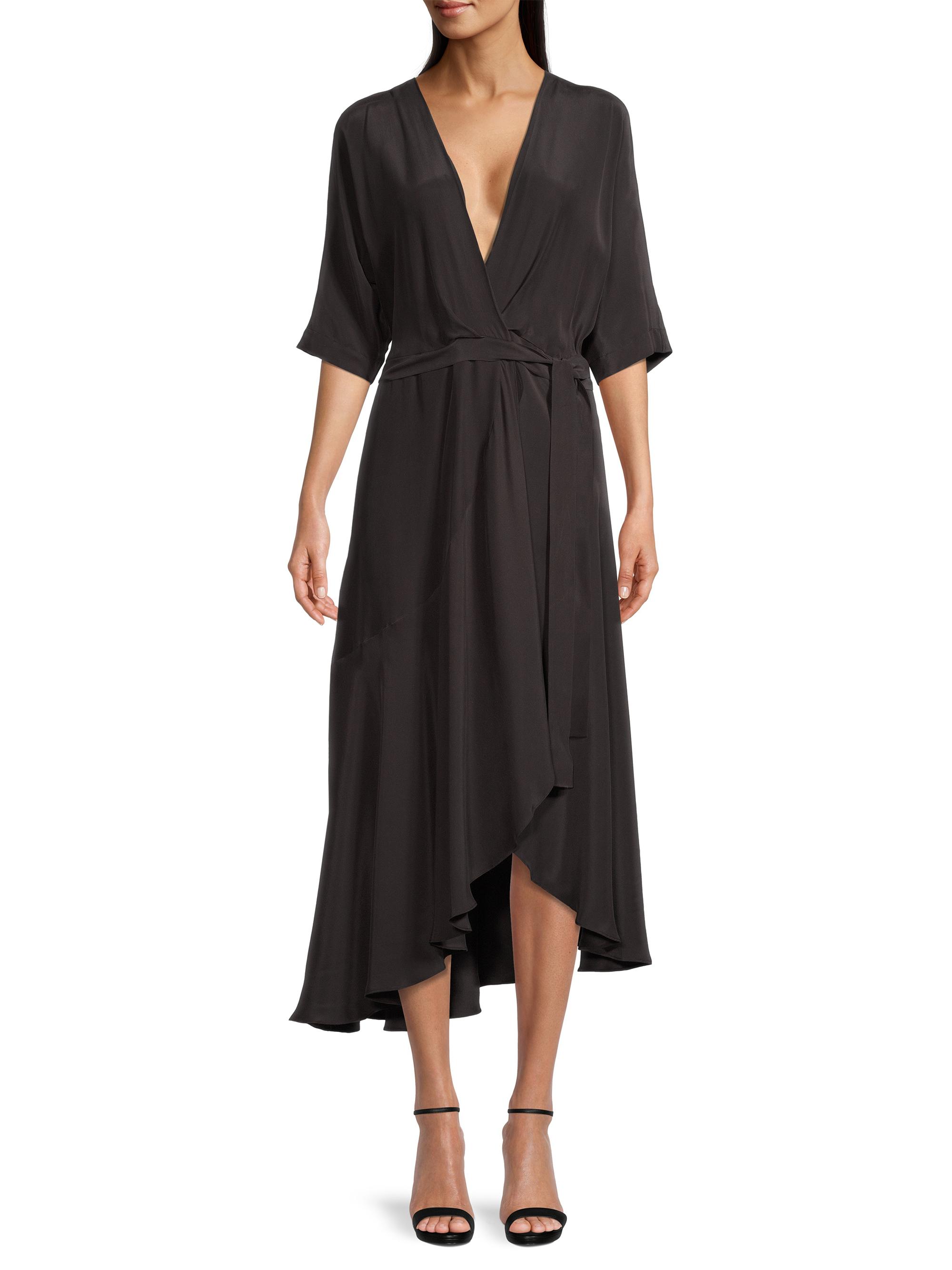 knee length dresses for ladies Anne Klein Smocked Maxi Dress