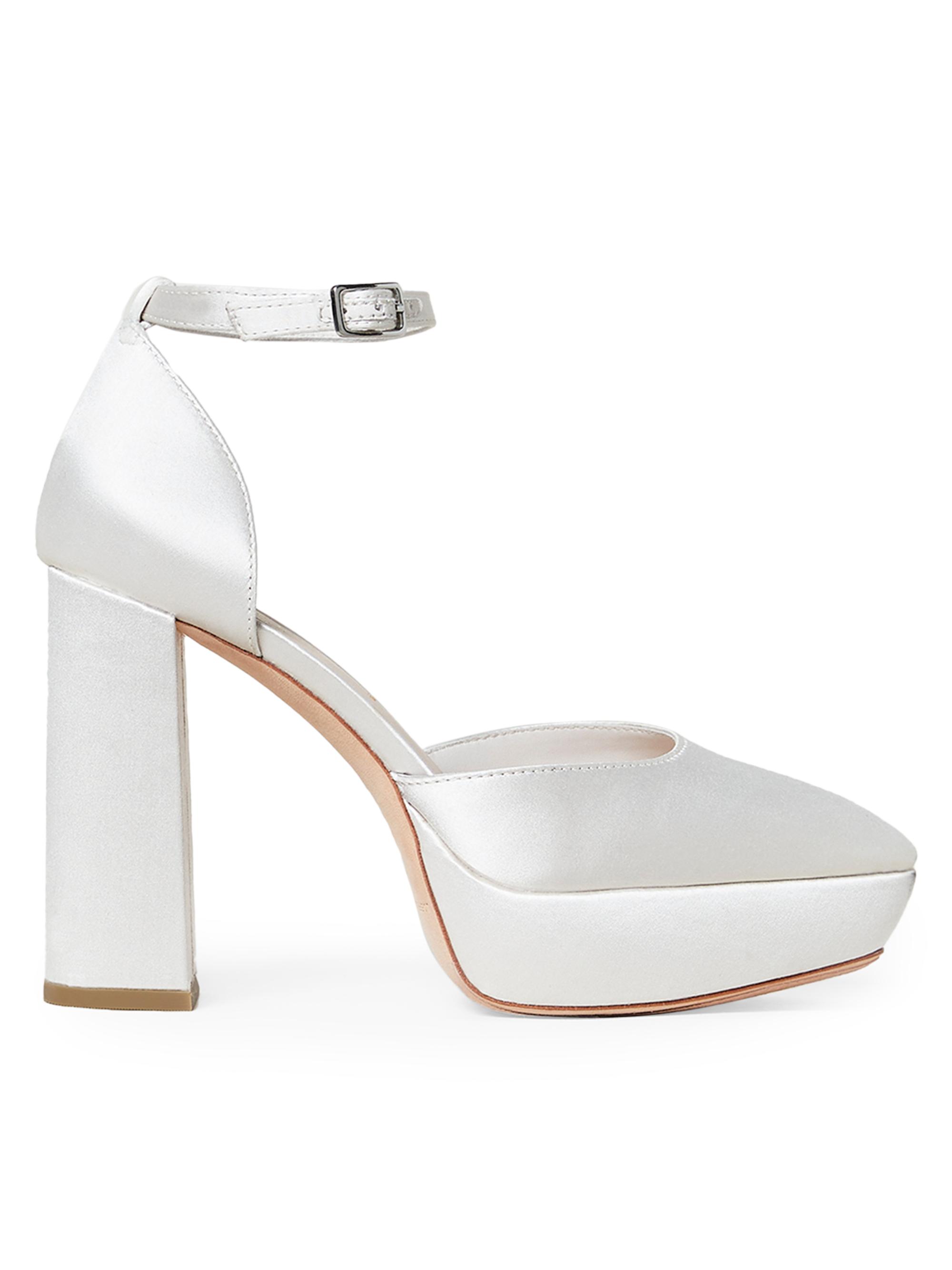 Loeffler Randall Women's Selina Ankle-Strap Platform Pumps - Cream