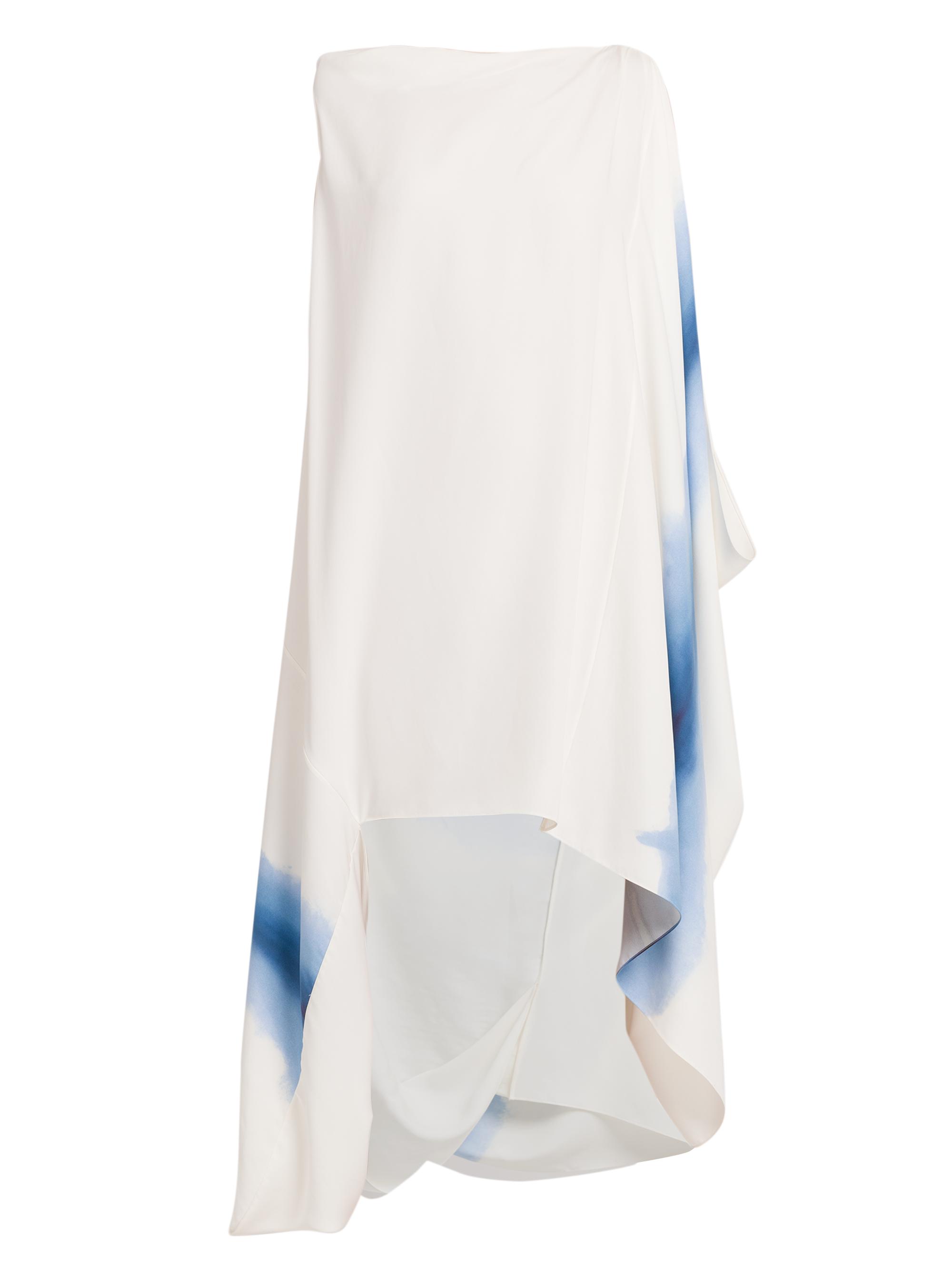 ferragamo asymmetric dress Kendall Cotton Midi Dress in Rose Spot Black