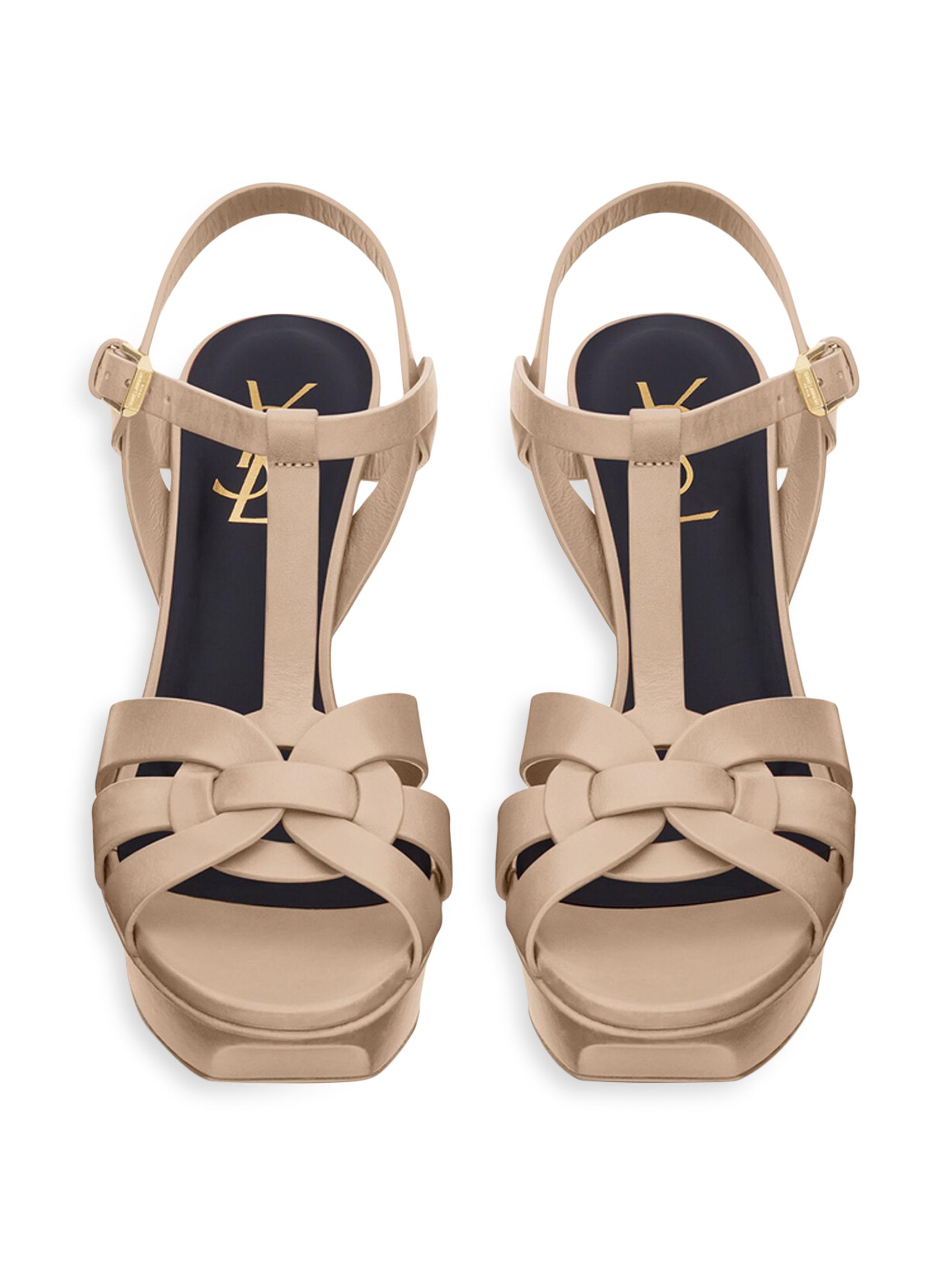 【Saint Laurent】TRIBUTE PLATFORM SANDALS 75MM◆315490BDA00 Saint Laurent Tribute 75MM Leather Platform Sandals | Saks