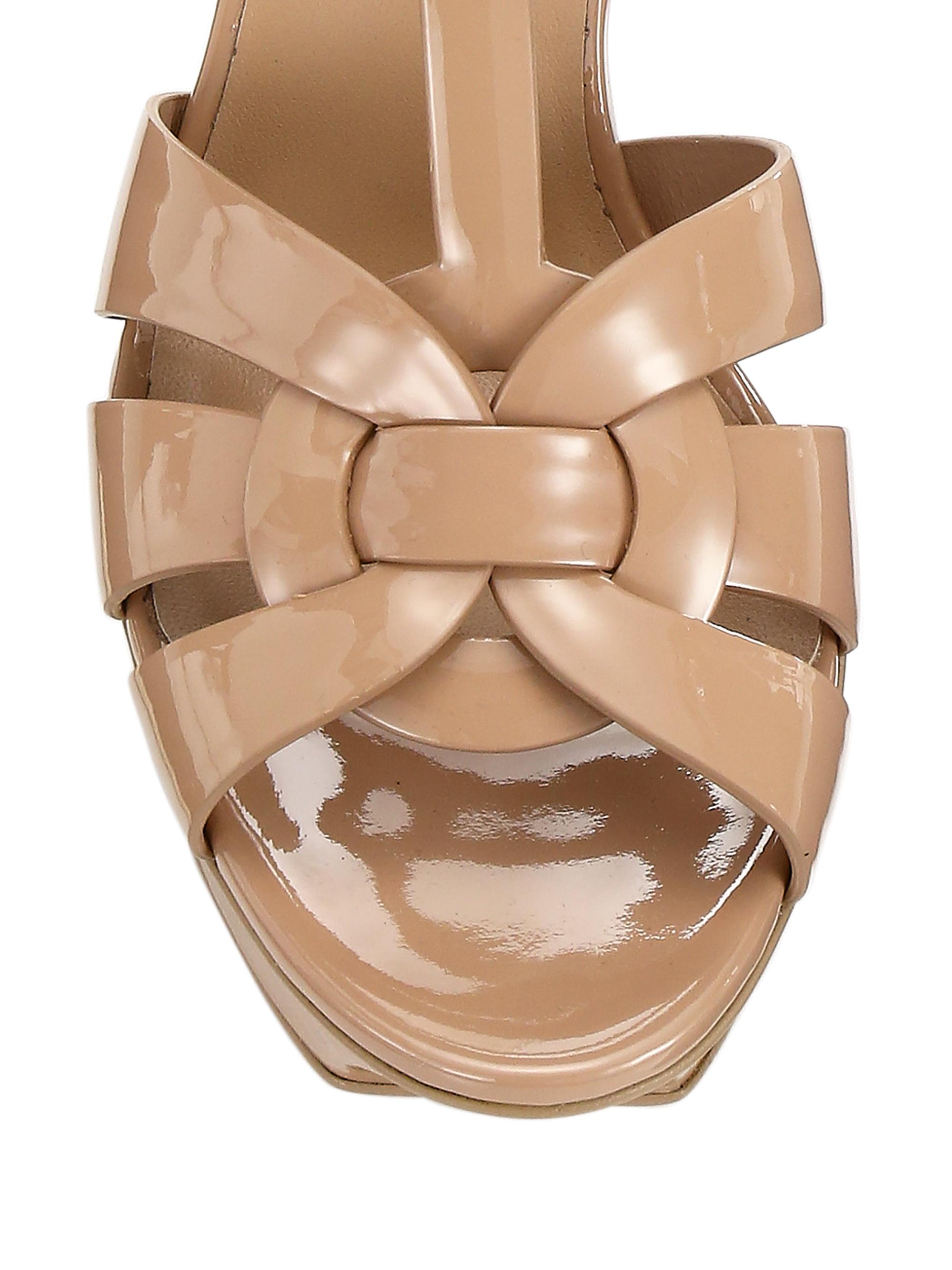 105mm Patent Leather Sandals