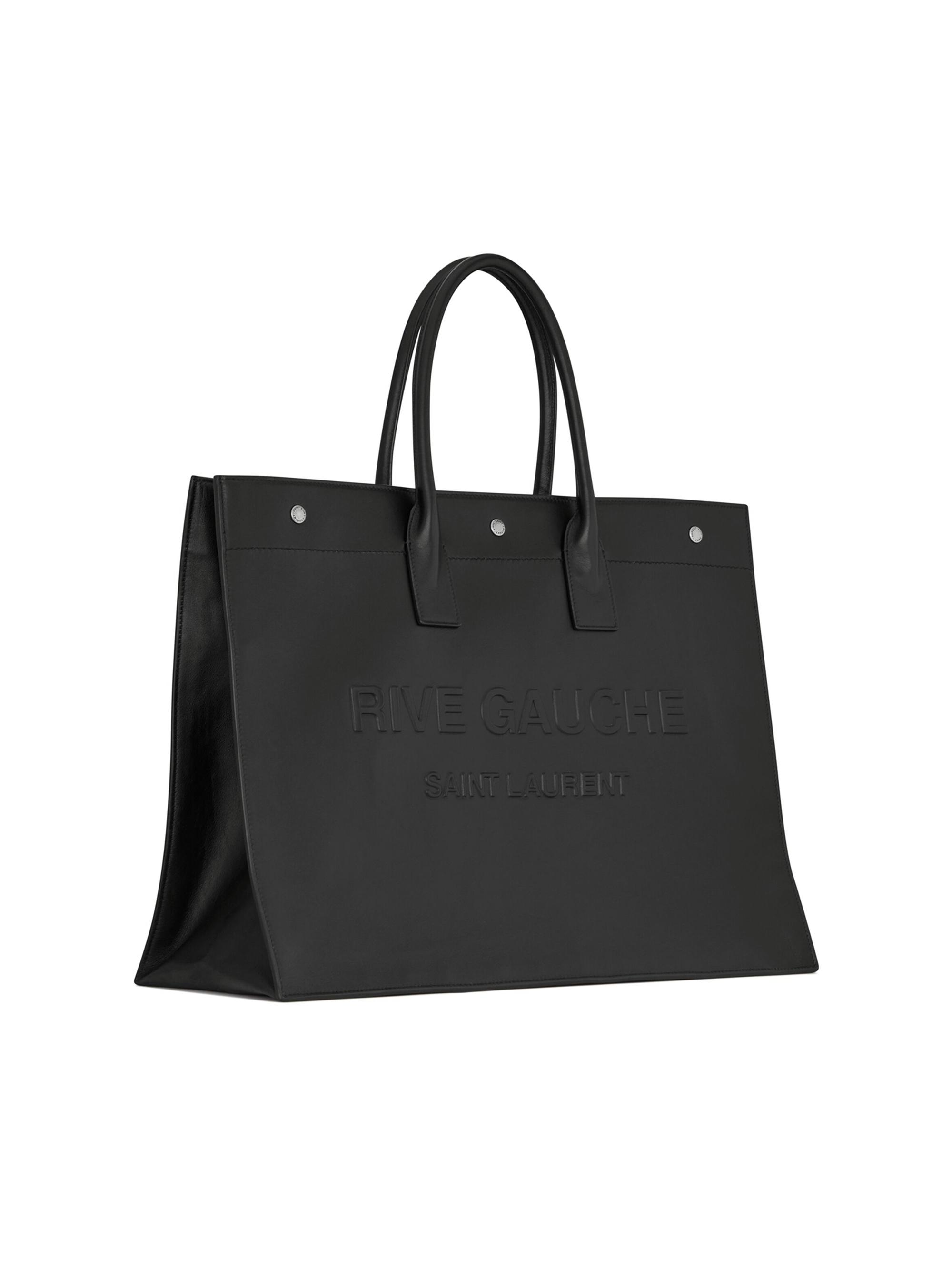 SAINT LAURENT　RIVE GAUCHE レザートートバッグ Saint Laurent Noe YSL Rive Gauche Leather Shopper | Saks Fifth Avenue