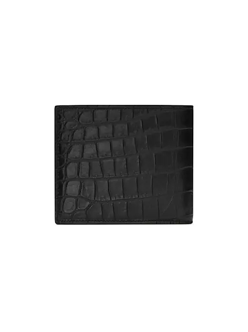 crocodile leather wallet