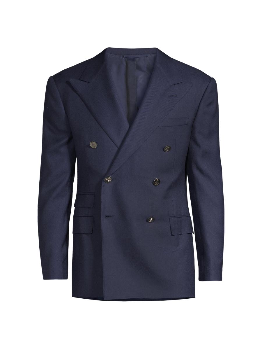 Ralph Lauren Purple Label Wool Double-Breasted Blazer | Saks