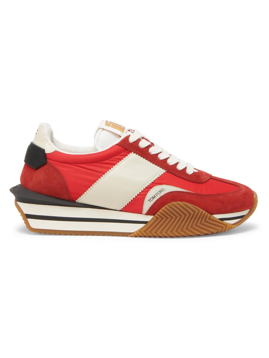TOM FORD Suede Nylon Low-Top Sneakers | Saks Fifth Avenue
