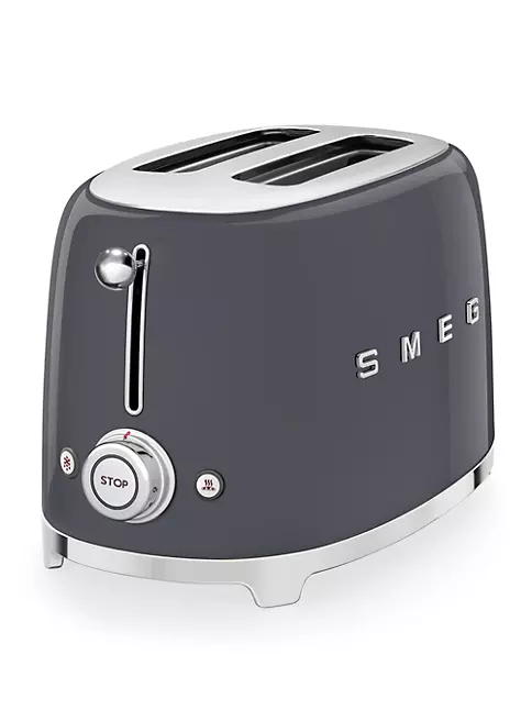 50's Retro 2-Slice Toaster - Chrome, SMEG