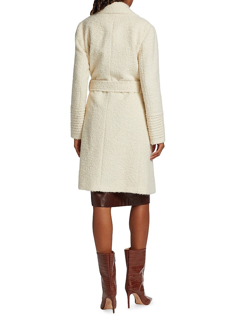 Shop Elie Tahari Belted Bouclé-Knit Coat | Saks Fifth Avenue Shop Elie Tahari Belted Bouclé-Knit Coat | Saks Fifth Avenue