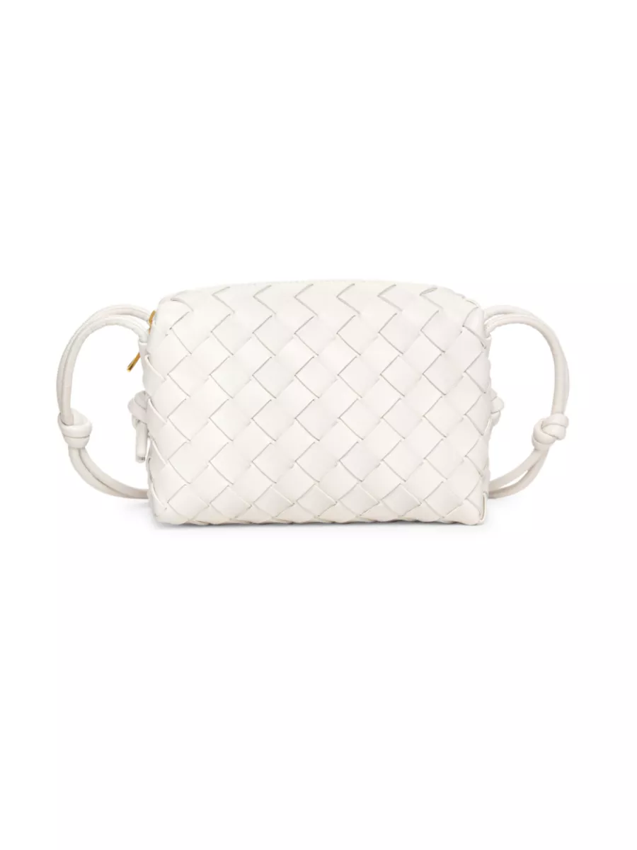 Shop Bottega Veneta Mini Loop Leather Crossbody Bag | Saks