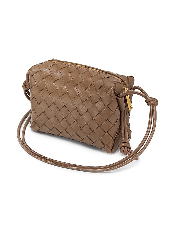 Shop Bottega Veneta Mini Loop Leather Crossbody Bag | Saks Shop Bottega Veneta Mini Loop Leather Crossbody Bag | Saks