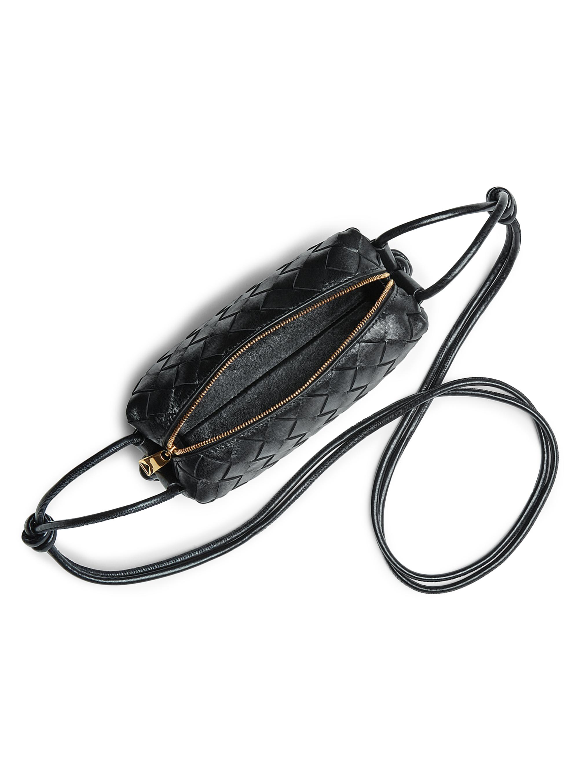 Bottega Veneta Mini Loop Leather Crossbody Bag | Saks Fifth Avenue
