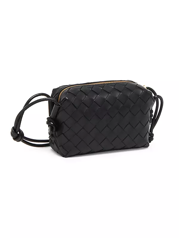 Shop Bottega Veneta Mini Loop Leather Crossbody Bag | Saks Fifth 