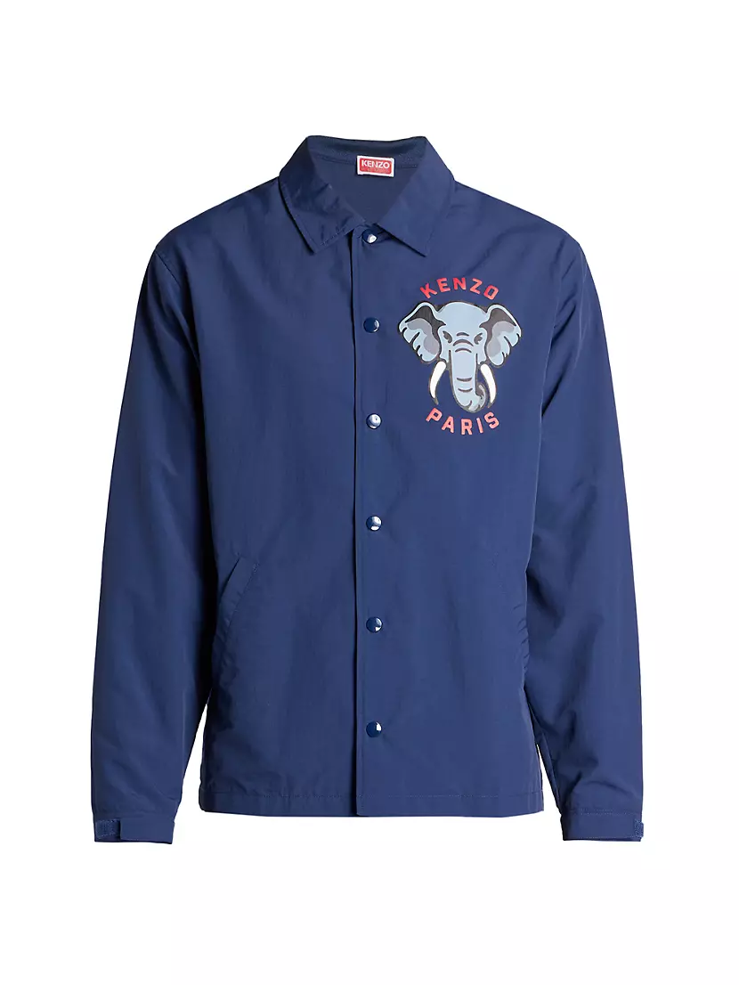 Shop Kenzo Logo Elephant Coach Jacket | Saks Fifth Avenue