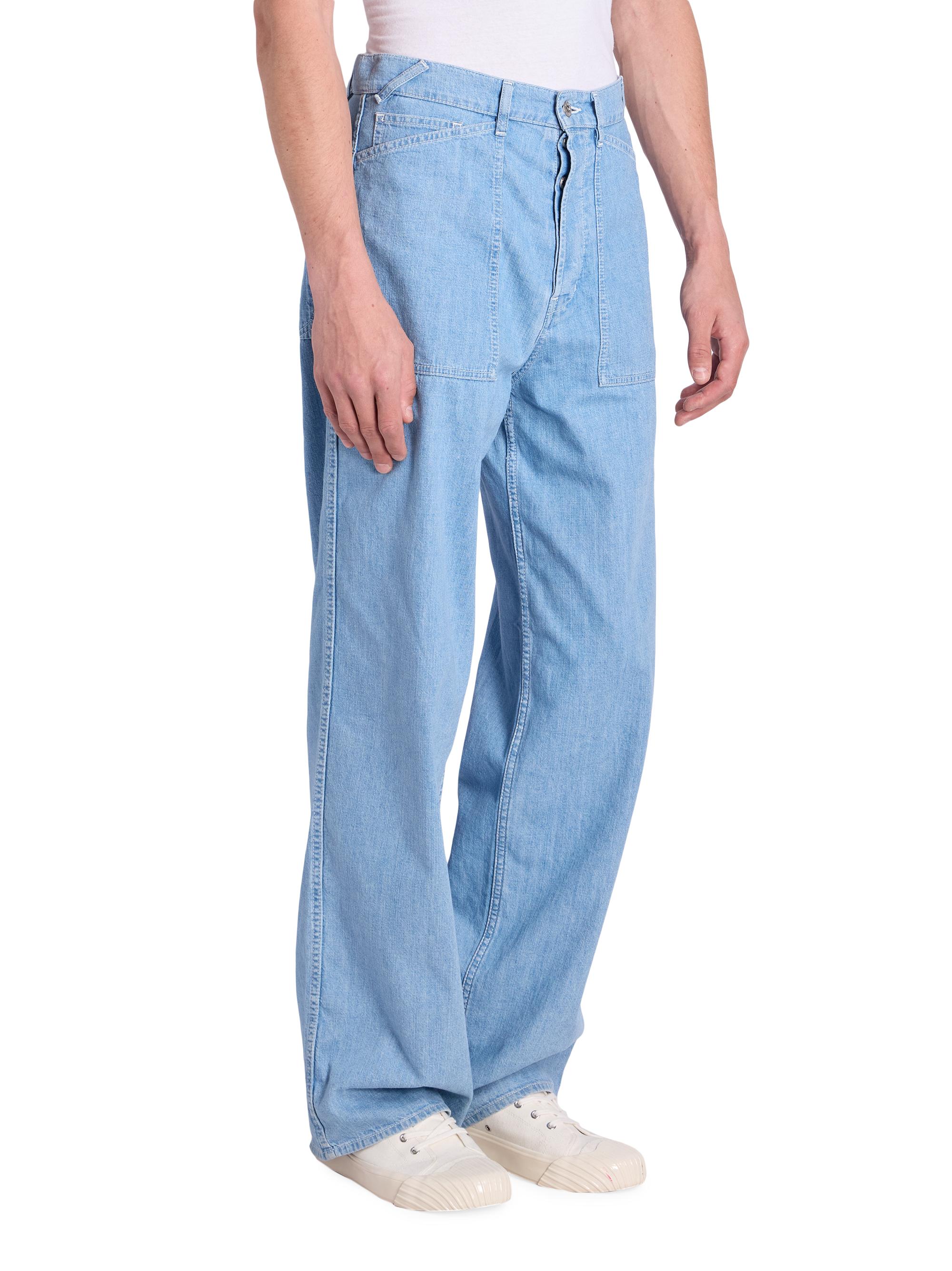 Kenzo Stone Bleached Sailor Relaxed-Fit Jeans | Saks Fifth