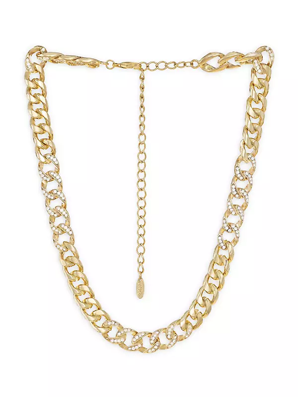Gucci Link Face Mask Chain 18K Gold Filled Minimalist 
