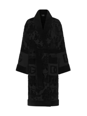 Shop Dolce&Gabbana Jacquard Logo Bath Robe | Saks Fifth Avenue